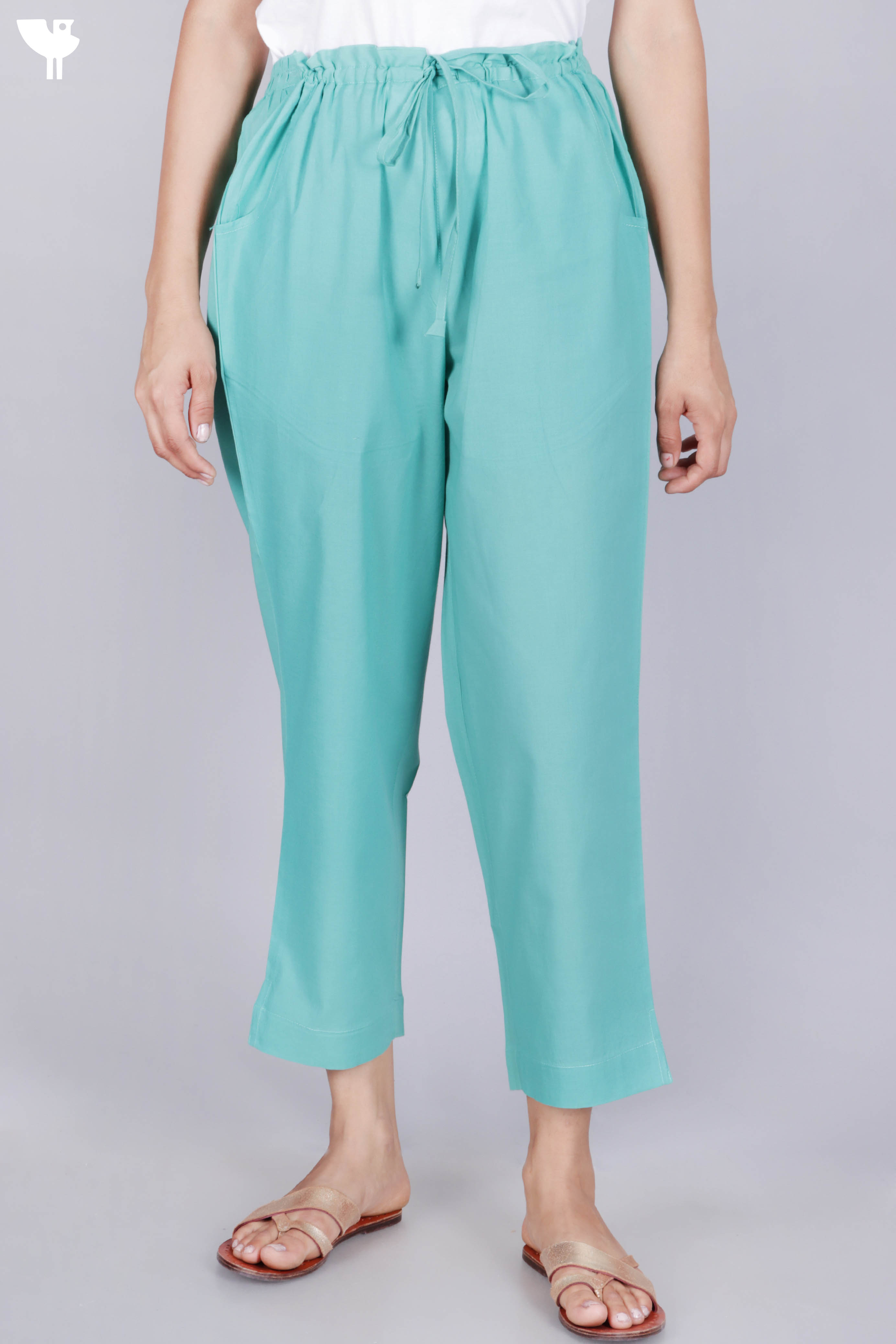 Dark Green Ladies Cotton Lycra Cigarette Pants at Rs 210/piece | सिगरेट  पैंट in Surat | ID: 2850505792273